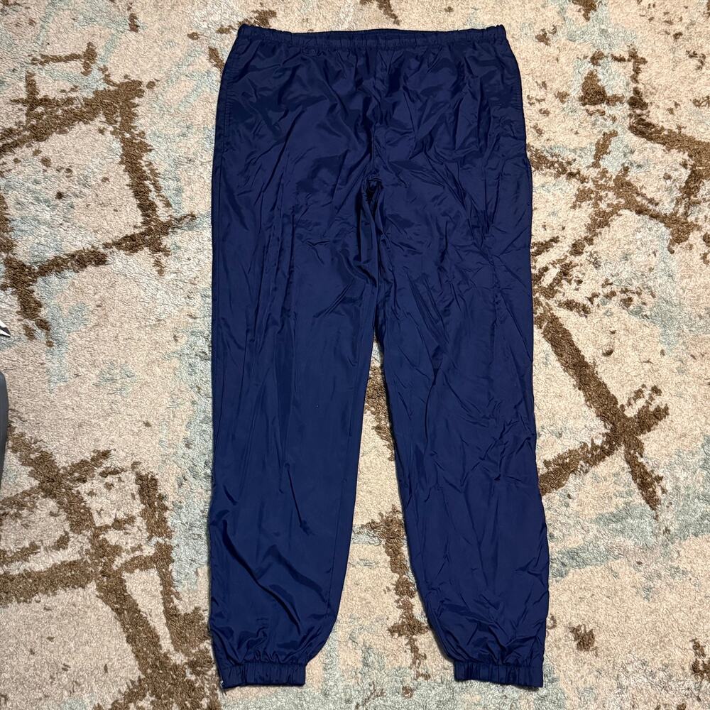 Vintage 90s Nike Fleece Lined Track Pants Size XL Navy Blue